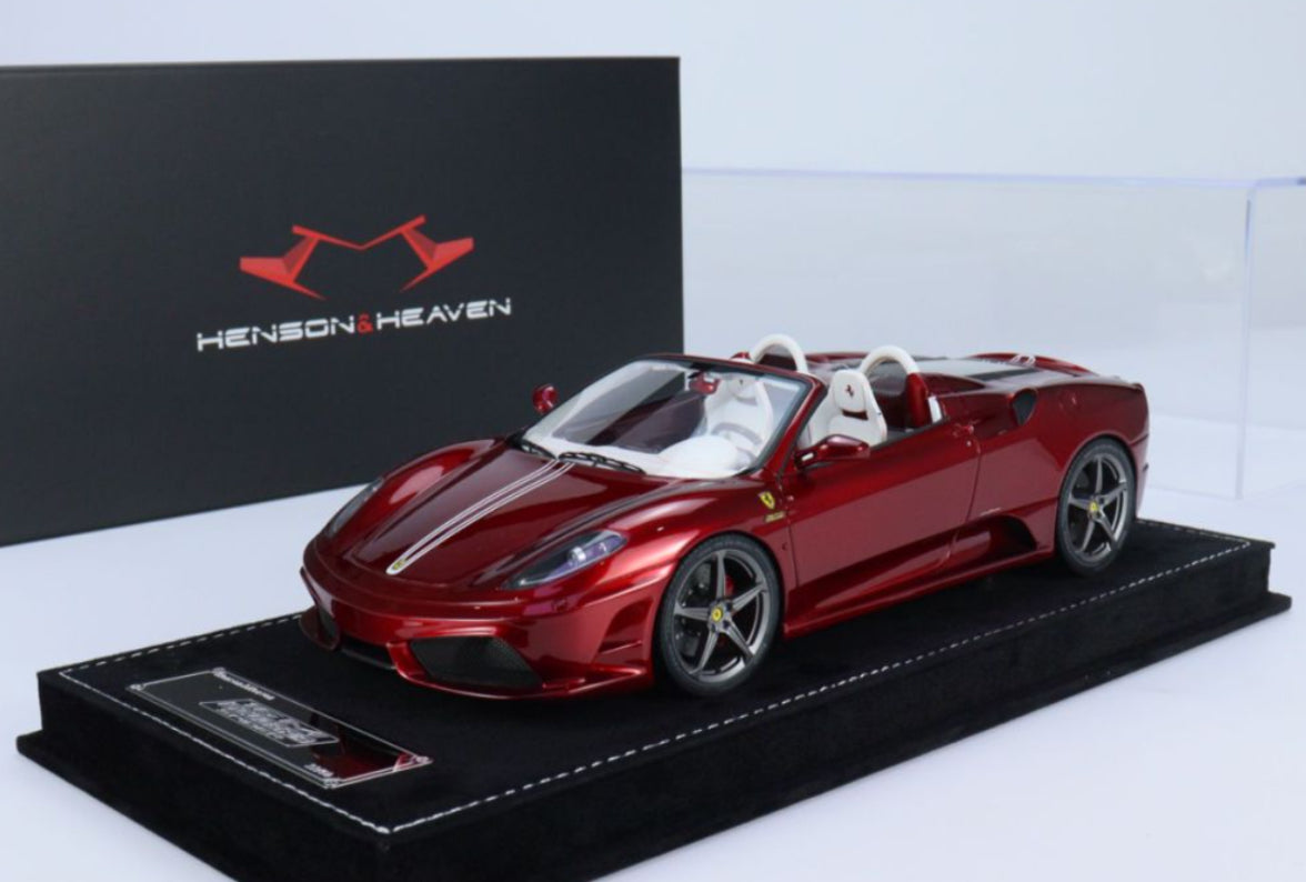 HH Models Ferrari 430 Scuderia 16M Spider 1:18 – Rosso Fuoco with Bianco Interior